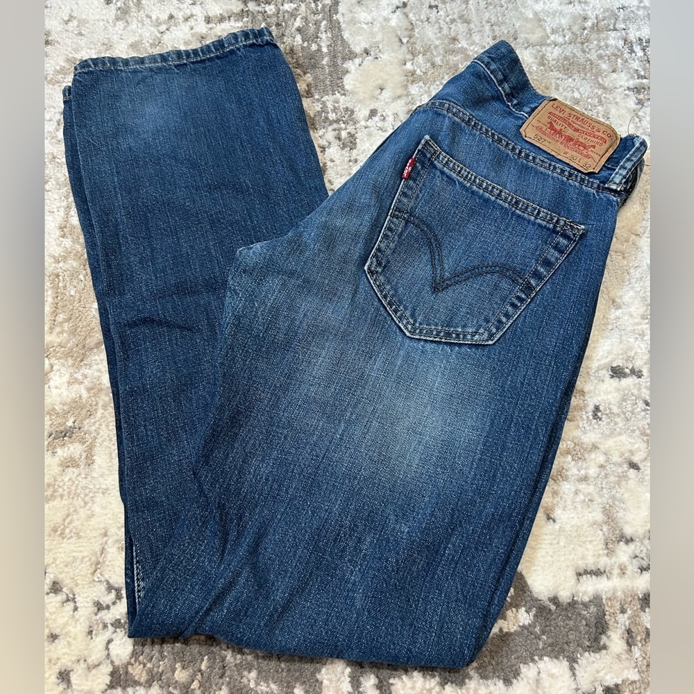 Levi's Men's Dark Blue Straight Leg Jeans